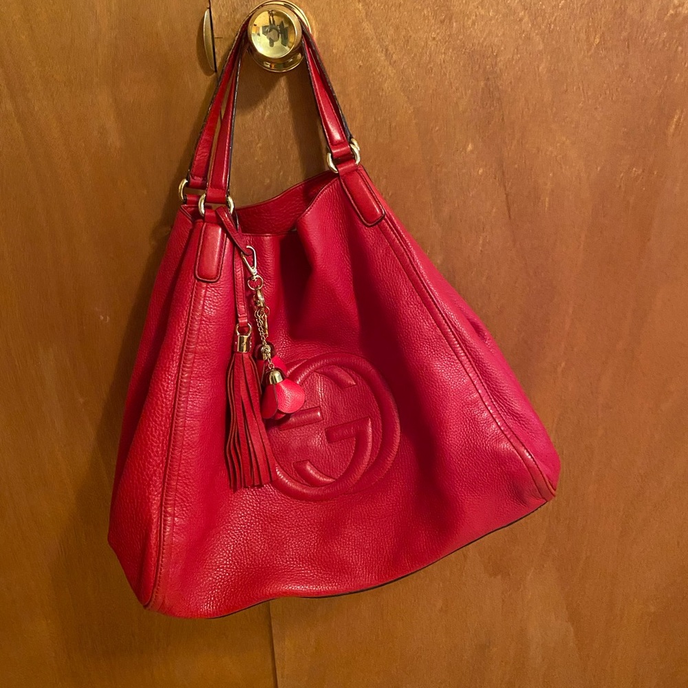 Gucci Soho tote red, large size - Picture 11 of 15
